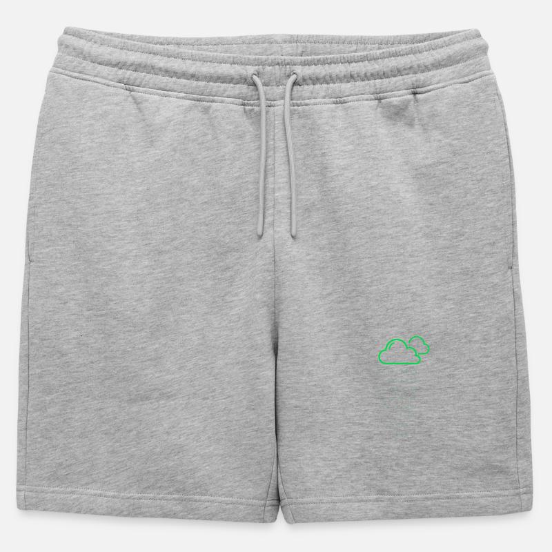 Cloud rain code - Mens' Premium Organic Sweatshorts - heather grey