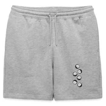 Volley-ball - Short de survêtement homme premium - gris chiné - Devant - AI Model Male 178 light (178cm)