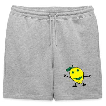 citrons homme - Short de survêtement homme premium - gris chiné - Devant - AI Model Male 178 light (178cm)