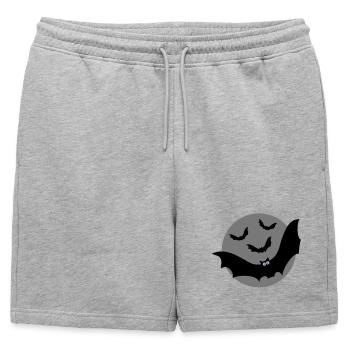 Les chauves-souris - Short de survêtement homme premium - gris chiné - Devant - AI Model Male 178 light (178cm)