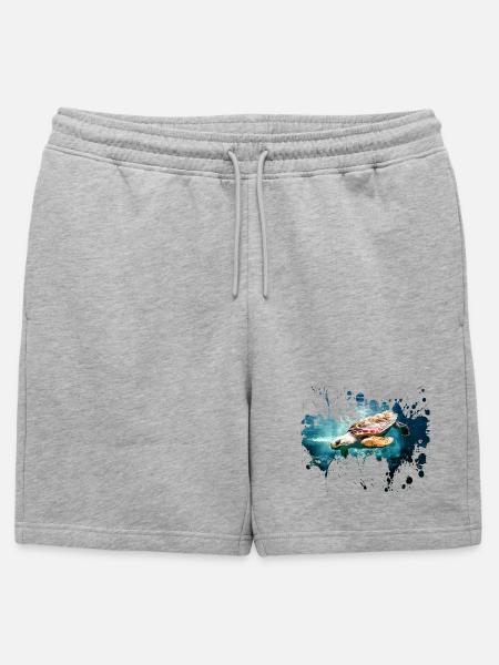 Petcontest turtle - Mens' Premium Organic Sweatshorts - heather grey