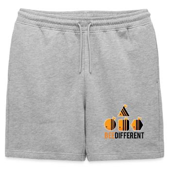 Abeille différente - Short de survêtement homme premium - gris chiné - Devant - AI Model Male 178 light (178cm)