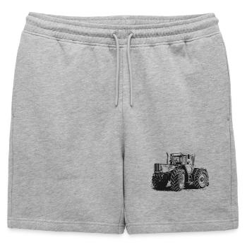 MB trac 1400 turbo | Tracteur - Short de survêtement homme premium - gris chiné - Devant - AI Model Male 178 light (178cm)