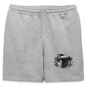 Oural 375 | | rda | de la NVA CAMION - Short de survêtement homme premium - gris chiné - Devant - AI Model Male 178 light (178cm)