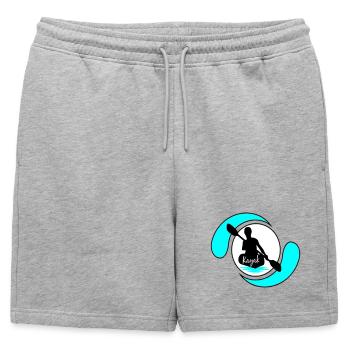 Kayak - Short de survêtement homme premium - gris chiné - Devant - AI Model Male 178 light (178cm)