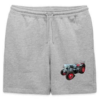 Eicher Tiger EM 235 - Short de survêtement homme premium - gris chiné - Devant - AI Model Male 178 light (178cm)