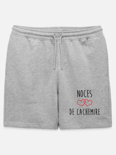 Kaschmirhochzeit 47 Jahre Ehe - Männer Premium Organic Sweatshorts - Grau meliert