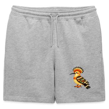 Dudek coloré dans le style folklorique - Short de survêtement homme premium - gris chiné - Devant - AI Model Male 178 light (178cm)