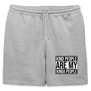 Les gens gentils sont mon genre de gentillesse - Short de survêtement homme premium - gris chiné - Devant - AI Model Male 178 light (178cm)