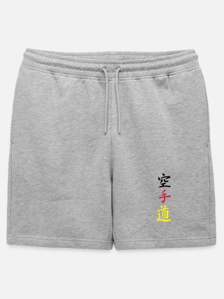 karate germany - Männer Premium Organic Sweatshorts - Grau meliert