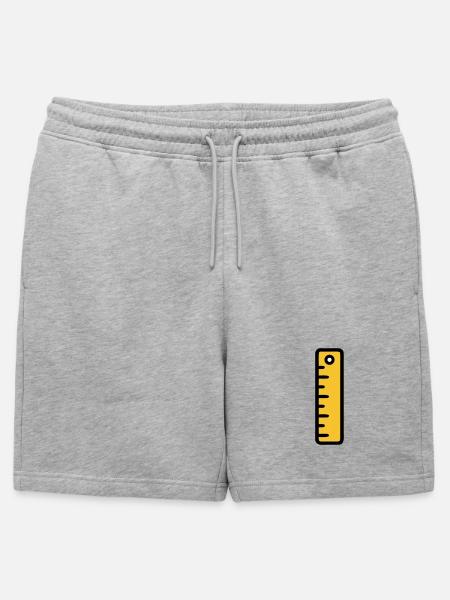 Scale Ruler Tool Office - Mens' Premium Organic Sweatshorts - heather grey