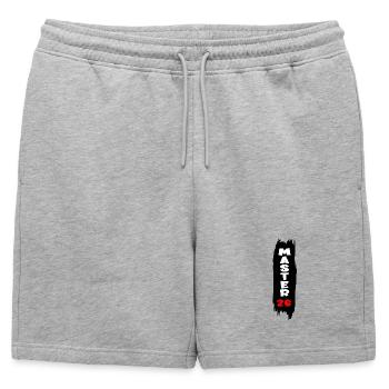 Master 2026 - Mens' Premium Organic Sweatshorts - heather grey - Front - AI Model Male 178 light (178cm)