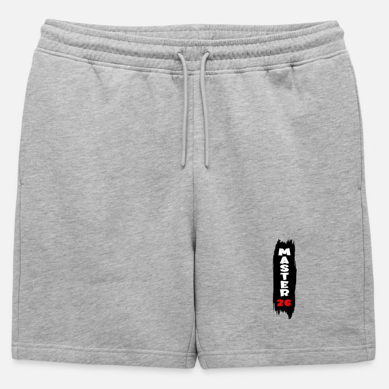 Master 2026 - Männer Premium Organic Sweatshorts - Grau meliert
