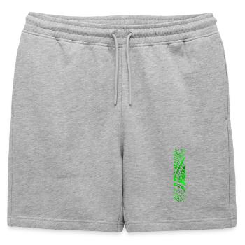 REVA (Vert) - Short de survêtement homme premium - gris chiné - Devant - AI Model Male 178 light (178cm)