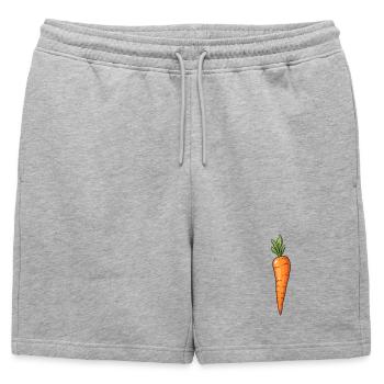 Carotte - Short de survêtement homme premium - gris chiné - Devant - AI Model Male 178 light (178cm)