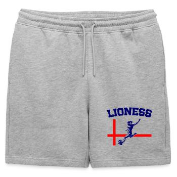 Lionnes championnes d’Angleterre de football féminin - Short de survêtement homme premium - gris chiné - Devant - AI Model Male 178 light (178cm)
