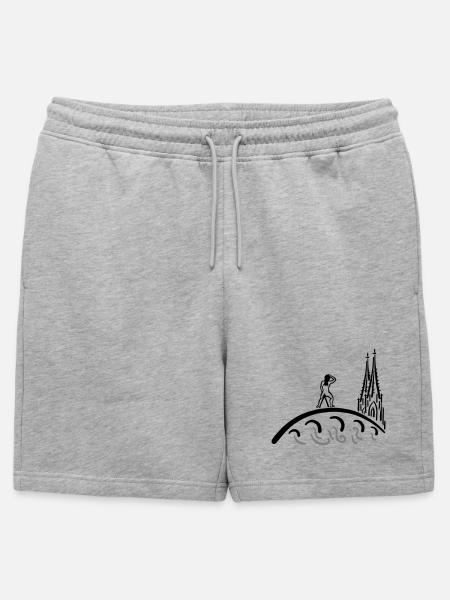 Regensburg Bruckmadl Kids - Männer Premium Organic Sweatshorts - Grau meliert