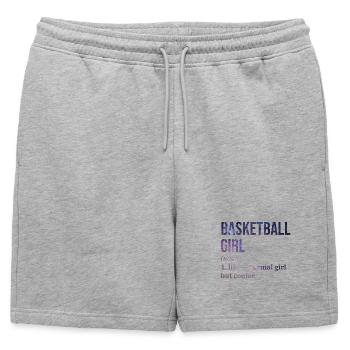 Basketball Basketball Basketball - Short de survêtement homme premium - gris chiné - Devant - AI Model Male 178 light (178cm)