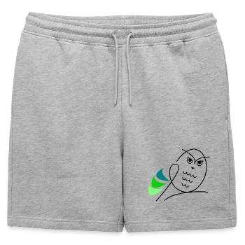 anniversaire. anniversaire décennie. humour. drôle - Short de survêtement homme premium - gris chiné - Devant - AI Model Male 178 light (178cm)