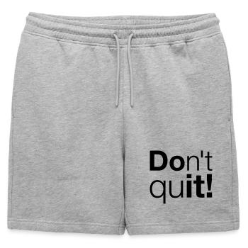 Motivation N’abandonnez pas, faites-le - Short de survêtement homme premium - gris chiné - Devant - AI Model Male 178 light (178cm)