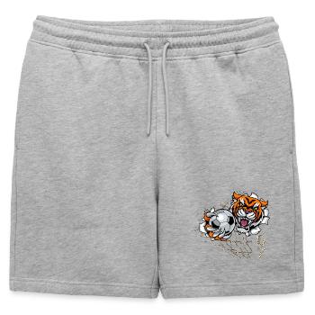 Drôle de mème 67 Football Six Sept Brainrott Lover - Short de survêtement homme premium - gris chiné - Devant - AI Model Male 178 light (178cm)