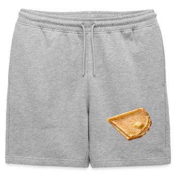Simplement délicieux - Short de survêtement homme premium - gris chiné - Devant - AI Model Male 178 light (178cm)