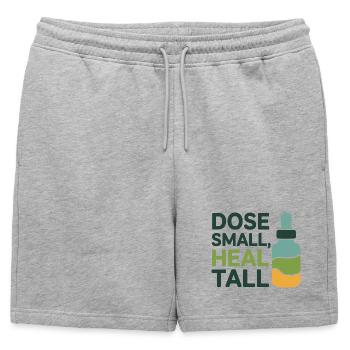 Dose d’homéopathie Petit Guérison Professionnel - Short de survêtement homme premium - gris chiné - Devant - AI Model Male 178 light (178cm)