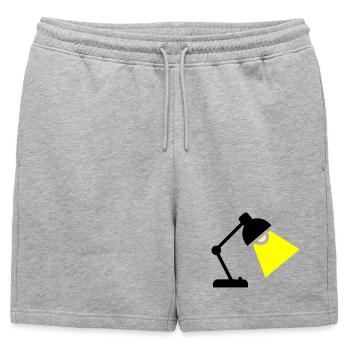 Idée de lampe de bureau - Short de survêtement homme premium - gris chiné - Devant - AI Model Male 178 light (178cm)