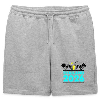 thailand_2026 - Short de survêtement homme premium - gris chiné - Devant - AI Model Male 178 light (178cm)