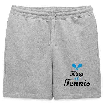 tennis - Short de survêtement homme premium - gris chiné - Devant - AI Model Male 178 light (178cm)