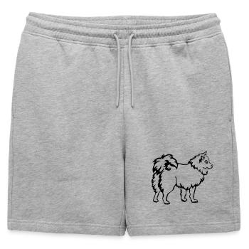 Sharp - Mens' Premium Organic Sweatshorts - heather grey - Front - AI Model Male 178 light (178cm)