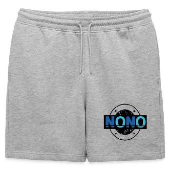 Nono - Short de survêtement homme premium - gris chiné - Devant - AI Model Male 178 light (178cm)