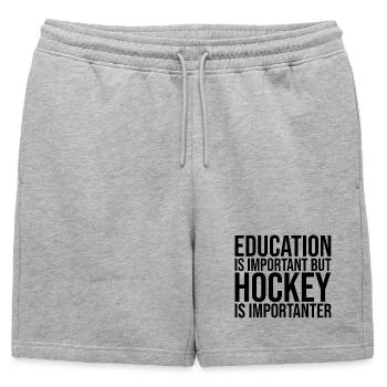 Hockey Hockey Hockey - Short de survêtement homme premium - gris chiné - Devant - AI Model Male 178 light (178cm)