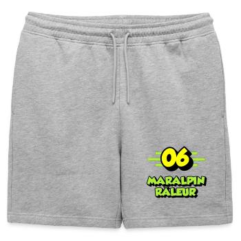 Complaining Maralpin - Mens' Premium Organic Sweatshorts - heather grey - Front - AI Model Male 178 light (178cm)