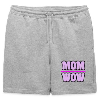 Maman - Short de survêtement homme premium - gris chiné - Devant - AI Model Male 178 light (178cm)