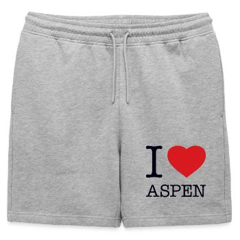 J’ADORE ASPEN - Short de survêtement homme premium - gris chiné - Devant - AI Model Male 178 light (178cm)