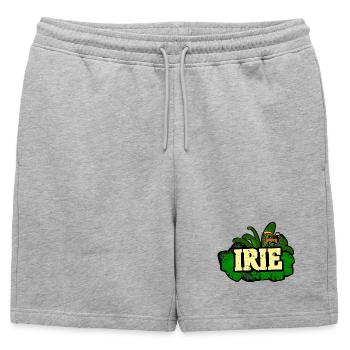 Reggae Irie - Short de survêtement homme premium - gris chiné - Devant - AI Model Male 178 light (178cm)