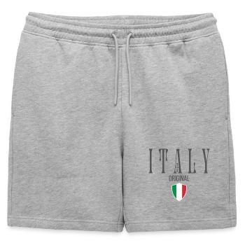 Originaire d’Italie, né en Italie - Short de survêtement homme premium - gris chiné - Devant - AI Model Male 178 light (178cm)