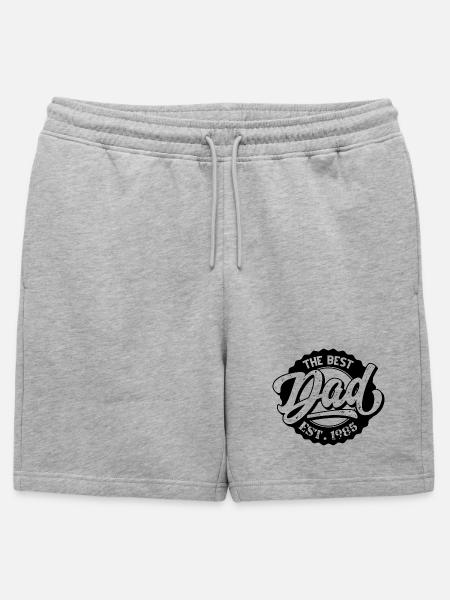The Best Dad EST 1985 - Mens' Premium Organic Sweatshorts - heather grey