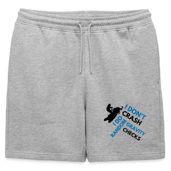 Motoneige Je ne me crashe pas drôle de motoneige - Short de survêtement homme premium - gris chiné - Devant - AI Model Male 178 light (178cm)