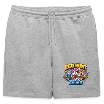 Œuf de Pâques de l’équipe Hunt aux Œufs pour enfants - Short de survêtement homme premium - gris chiné - Devant - AI Model Male 178 light (178cm)