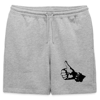 Punk Rock Hitchhikers - Mens' Premium Organic Sweatshorts - heather grey - Front - AI Model Male 178 light (178cm)
