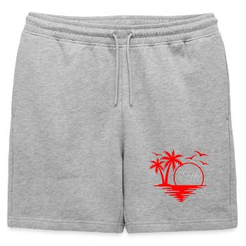 Évasion Tropicale Le Tee-Shirt Summer Vibes - Short de survêtement homme premium - gris chiné - Devant - AI Model Male 178 light (178cm)