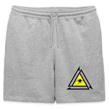 Spider - Mens' Premium Organic Sweatshorts - heather grey - Front - AI Model Male 178 light (178cm)