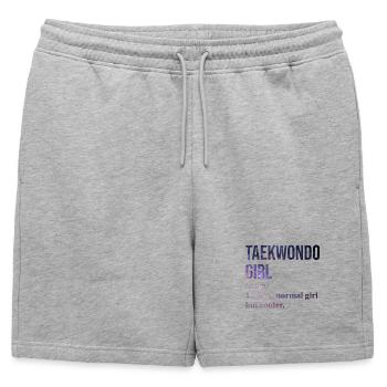 Taekwondo Taekwondo Taekwondo - Short de survêtement homme premium - gris chiné - Devant - AI Model Male 178 light (178cm)