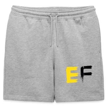 Buntes Traumtier Abstraktes Design - Männer Premium Organic Sweatshorts - Grau meliert - Vorne - AI Model Male 178 light (178cm)