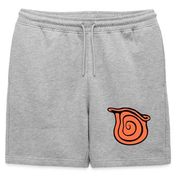 Snail Shell Snail Insect House Spiral Cool - Mens' Premium Organic Sweatshorts - heather grey - Front - AI Model Male 178 light (178cm)