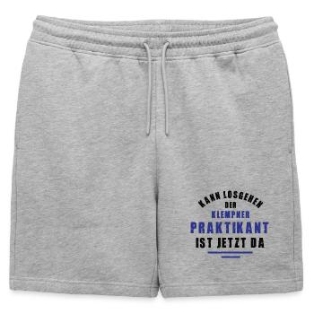Stagiaire Plombier Stage Plomberie Merci - Short de survêtement homme premium - gris chiné - Devant - AI Model Male 178 light (178cm)
