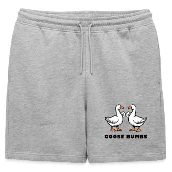 Goose Bumbs – Drôle de Poing d’Oie - Short de survêtement homme premium - gris chiné - Devant - AI Model Male 178 light (178cm)
