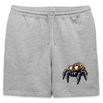 Tarantula Comic Holidays - Short de survêtement homme premium - gris chiné - Devant - AI Model Male 178 light (178cm)